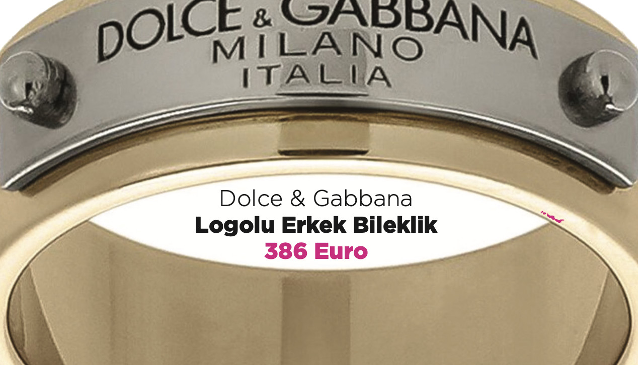 Dolce & Gabbana - Logolu Erkek Bileklik - 386 Euro