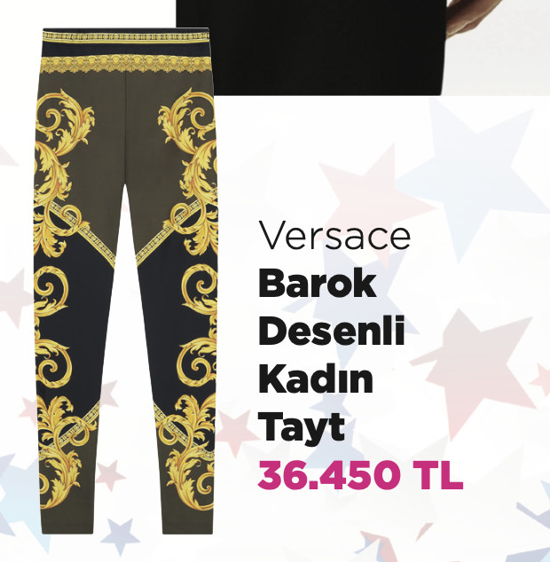 Versace - Barok Desenli Kadın Tayt - 36.450 TL